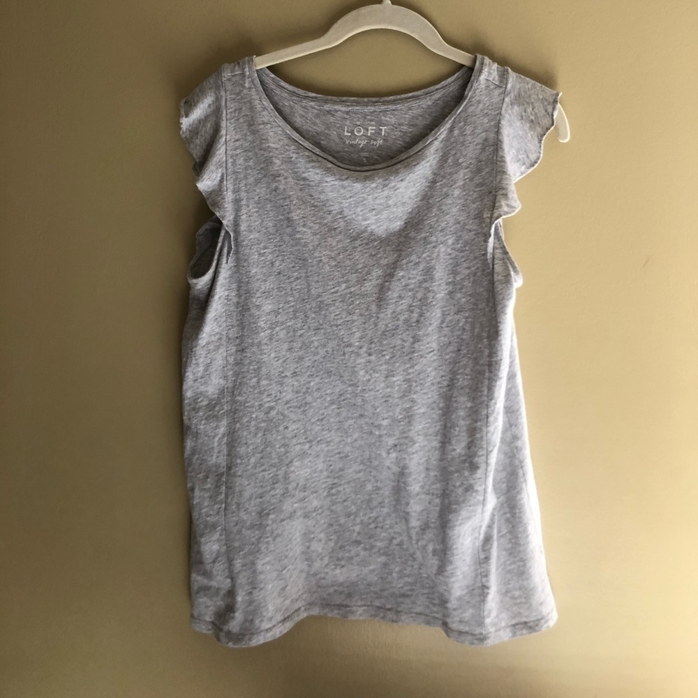 Loft vintage soft flutter sleeve t (S)